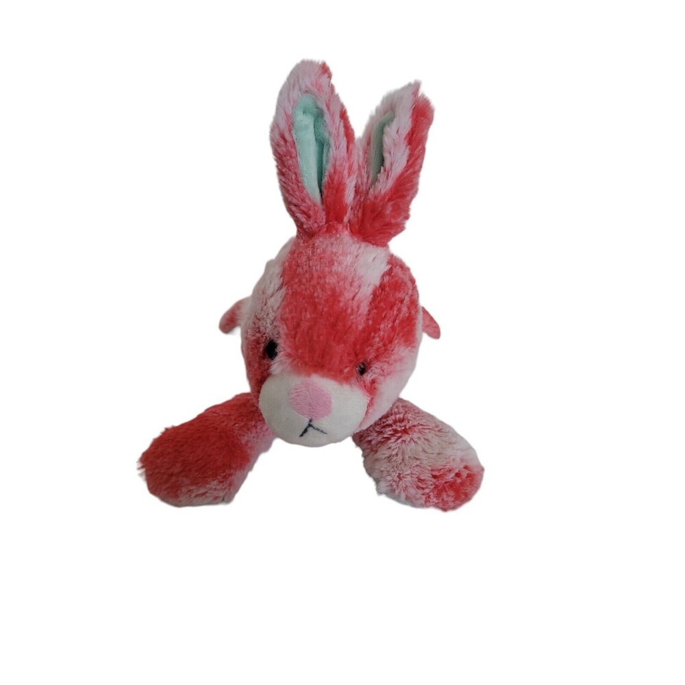 Animal Adventure Dark Pink White Bunny Rabbit Plush Mint Green Belly 2017